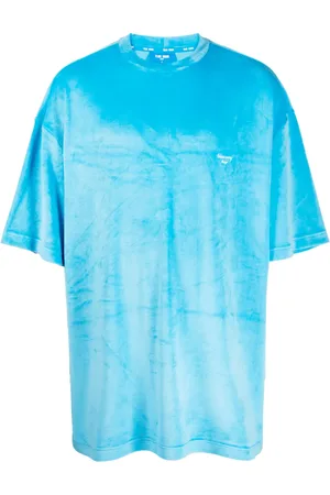 TEAM WANG design Stay For The Night velvet T-shirt