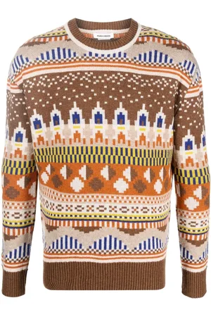 HENRIK VIBSKOV Intarsia-knit design jumper