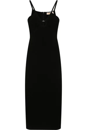 Michael Kors Cut-out detail knitted midi dress