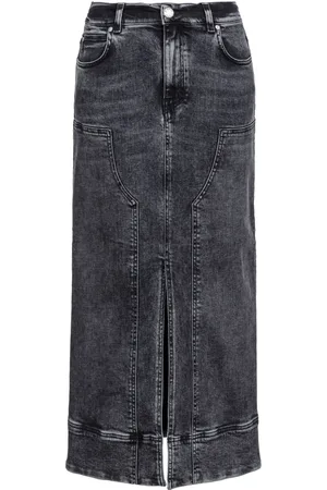 Pinko Gregoriana denim midi skirt