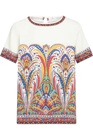 Etro Paisey-print cady T-shirt