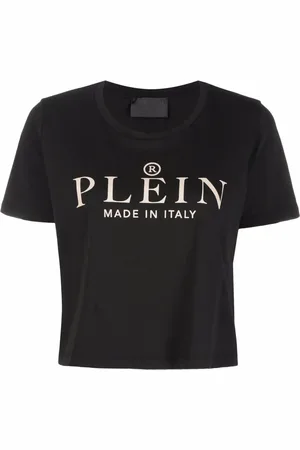 Philipp Plein Iconic Plein short-sleeve cropped T-shirt