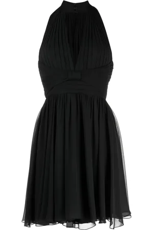 Elie saab V-neck silk minidress