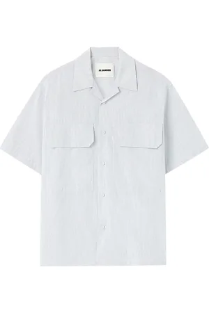 Jil Sander Striped short-sleeve cotton shirt