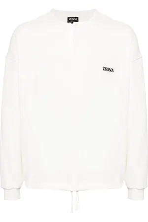 Ermenegildo Zegna Logo-embroidered cotton-blend sweatshirt