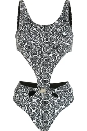AMIR SLAMA Print Hibiscus swimsuit