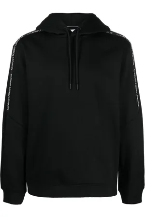 Calvin Klein Logo-tape long-sleeve hoodie