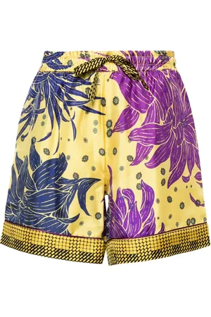 PIERRE-LOUIS MASCIA Aloe silk shorts