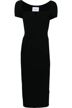 GALVAN Freya short-sleeve knitted dress