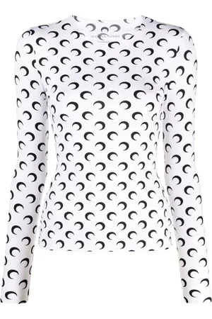 Marine Serre Crescent Moon-print top