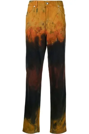ECKHAUS LATTA Distressed straight-leg jeans
