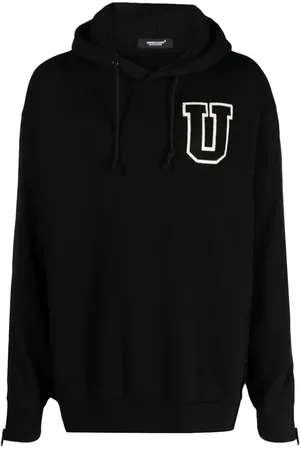 UNDERCOVER Logo-patch cotton hoodie