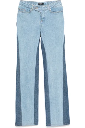 MUGLER Bi-color straight-leg jeans