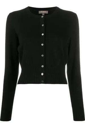 N.PEAL Metallic threading cashmere cardigan