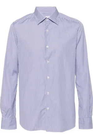 Glanshirt Striped cotton shirt