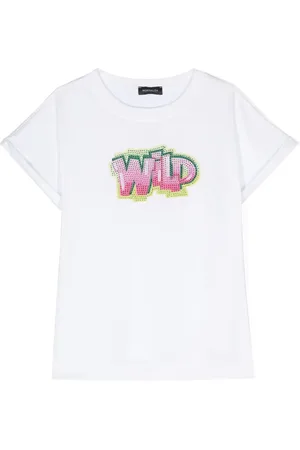MONNALISA Embellished graphic-print T-shirt