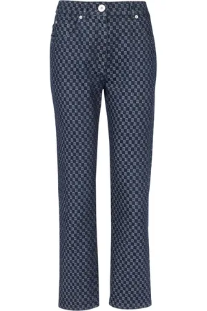 Balmain Monogram-print straight-leg jeans