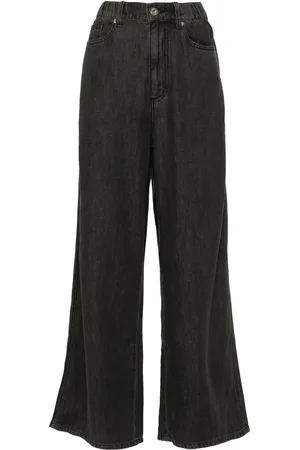 Chocoolate Mid-rise wide-leg jeans