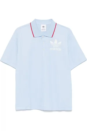 adidas X Wales Bonner logo-flocked polo shirt