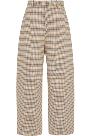 ROSETTA GETTY Check-pattern trousers