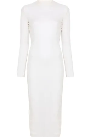 MUGLER Sheer maxi dress