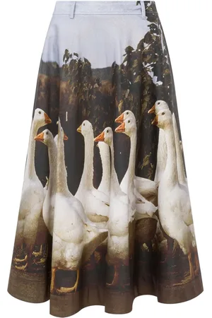 Moschino Graphic-print midi skirt
