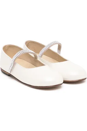 Babywalker Crystal-embellished ballerina shoes