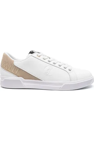 Roberto Cavalli Logo-embossed leather sneakers