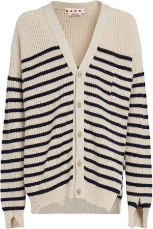 Marni Striped V-neck cardigan