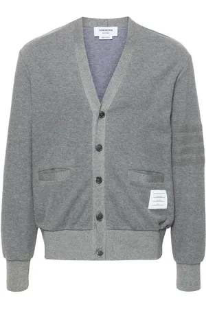 Thom Browne V-neck cotton cardigan