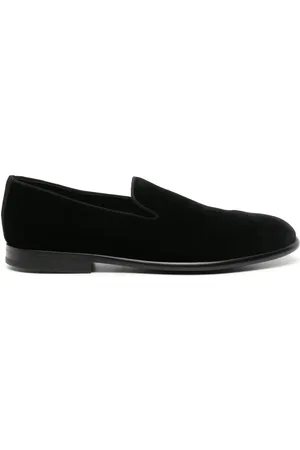 Dolce & Gabbana Leather-sole velvet loafers