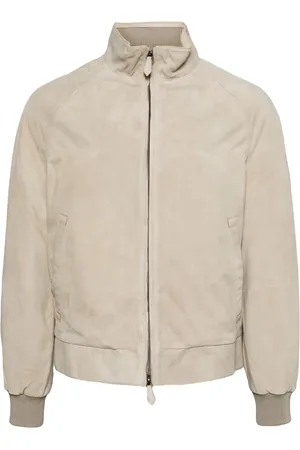 MAN ON THE BOON. Suede zip-up jacket