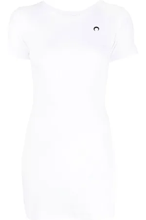 Marine Serre Fine-ribbed organic cotton T-shirt dress