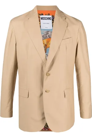 Moschino Single-breasted cotton-blend blazer