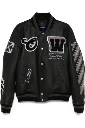 OFF-WHITE Full Leather bomber jacket