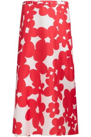 Marni Floral-print midi skirt