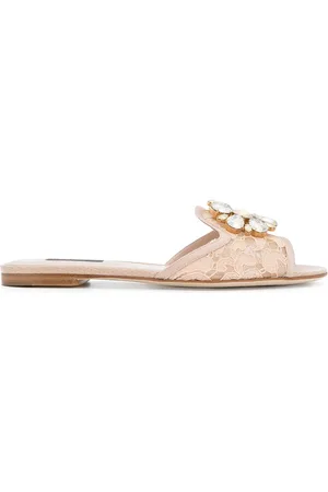 Dolce & Gabbana Rainbow Lace brooch-detail sandals
