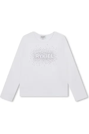 Sonia Rykiel Enfant Rhinestones-logo cotton T-shirt