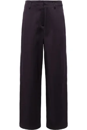 FORTE FORTE Straight-leg cotton-blend trousers