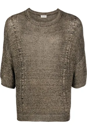 Saint Laurent Half-sleeve knitted top