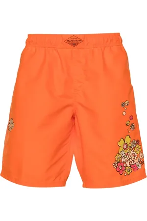 MARTINE ROSE Board floral-print swim shorts