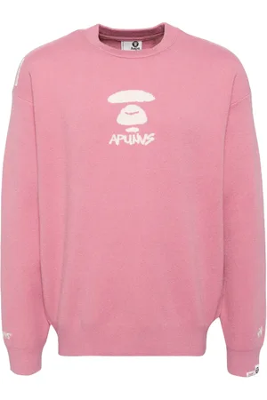 A Bathing Ape Logo-jacquard jumper