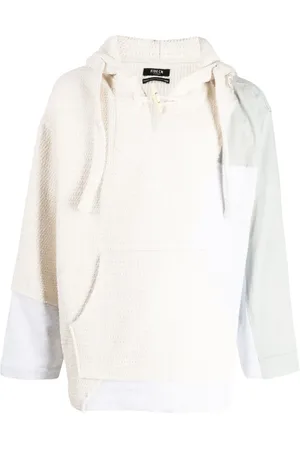 FIVE CM Layered-design cotton hoodie