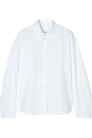 Closed Pleated-sleeve shirt