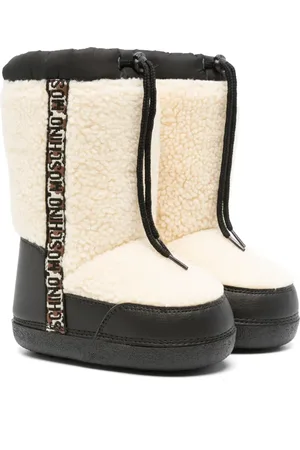 Moschino Faux-shearling snow boots