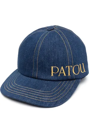 Patou Logo-embroidered denim cap
