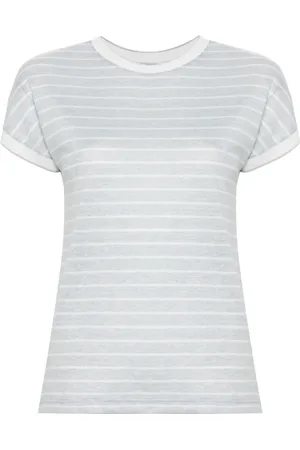 ELEVENTY Striped crew neck T-shirt