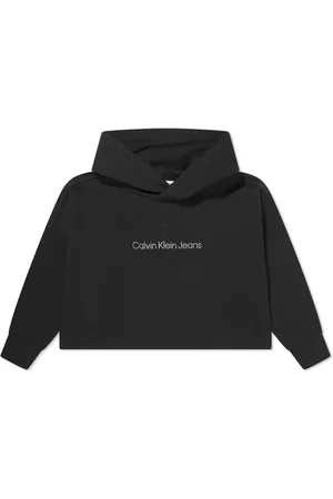 Calvin Klein Logo-print cropped hoodie