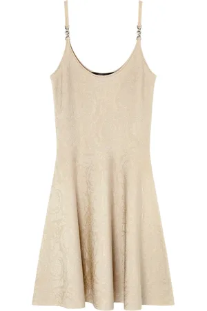 VERSACE Barocco jacquard flared mini dress