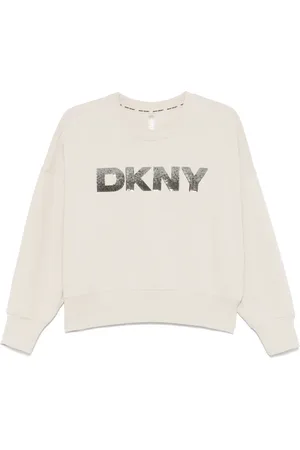 DKNY Sequinned-logo sweatshirt
